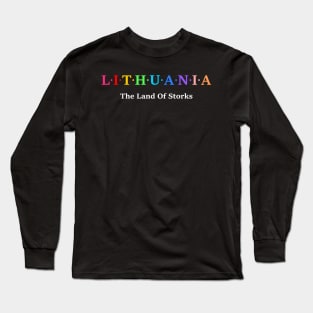 Lithuania, The Land Of Storks Long Sleeve T-Shirt